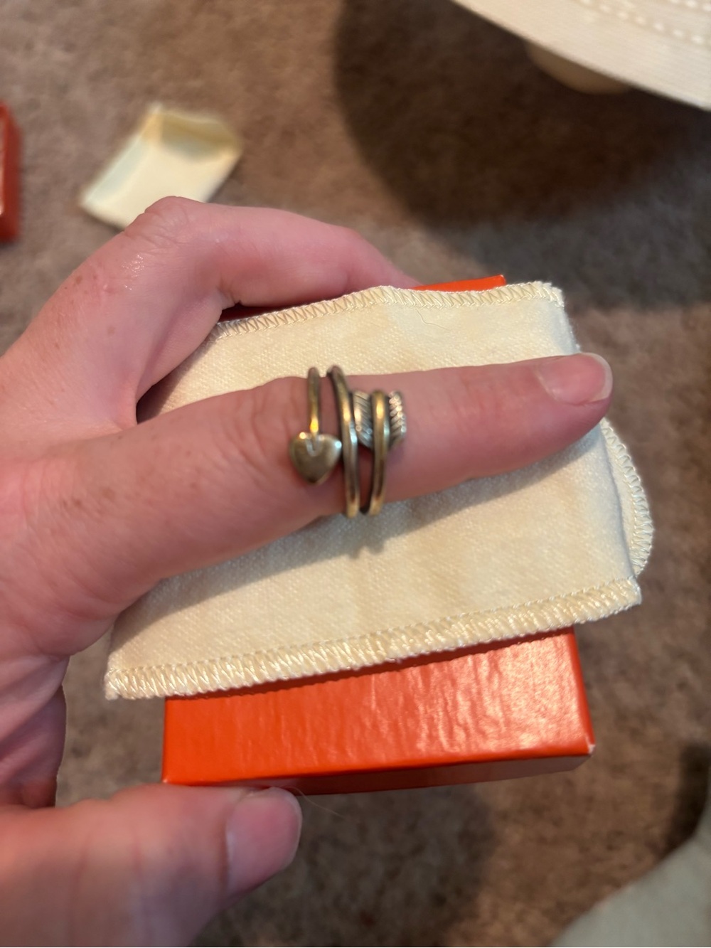 James Avery arrow ring size 8